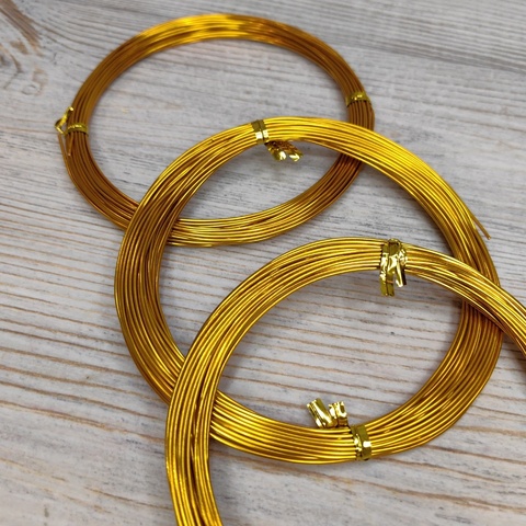 Проволока для рукоделия 1 мм/длина 10м/цвет медный/3шт по 10м