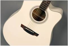 Гитара электроакустическая шестиструнная FLIGHT AD-200 CEQ WH