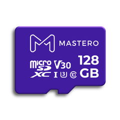 Карта памяти Mastero 128Гб microSDXC, C10/UHS-I U3, с адаптером SD (MB-128-MSD)