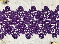 Кружево плетеное, ш. 13,5 см.