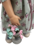 Платье хлопок с джинсовкой - На кукле. Одежда для кукол, пупсов и мягких игрушек.