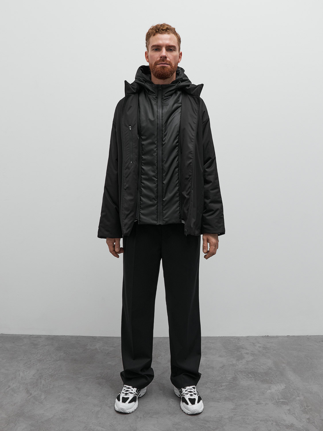 

Куртка Брюгге со съёмным капюшоном, Черный