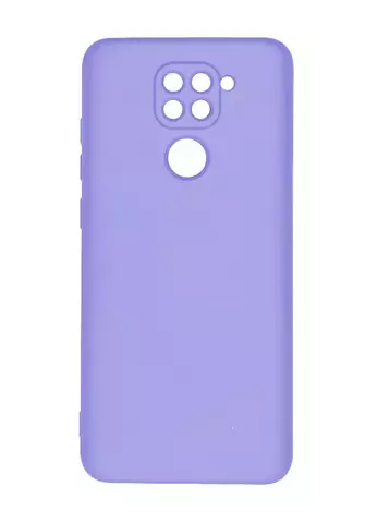 Силиконовый чехол Silicone Cover для Xiaomi Redmi Note 9 (Сиреневый)