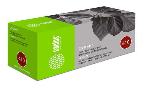 Картридж лазерный Cactus CS-MX410 60F5H00/60F5H0E черный (10000стр.) для Lexmark MX310dn/410de/510de/511dte/611dhe/611de/511dhe