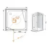 Cezares VERONA-W-A-1-100-C-Cr VERONA-W-A-1-100-C-Cr Душевой уголок