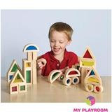 Большой конструктор Радужные блоки (Rainbow blocks), 40 деталей 3