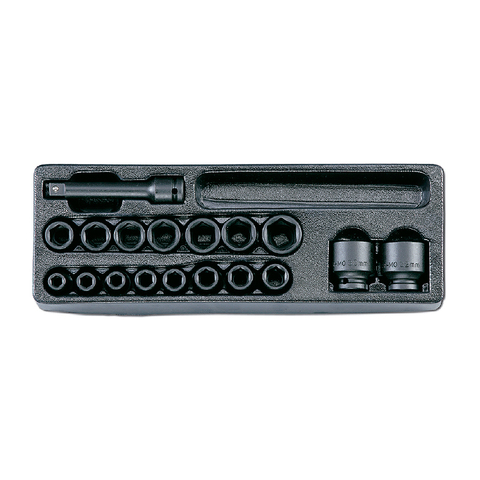 IK-A400220B набор ударных головок 22предмета в ложементе 10-32 мм HONITON