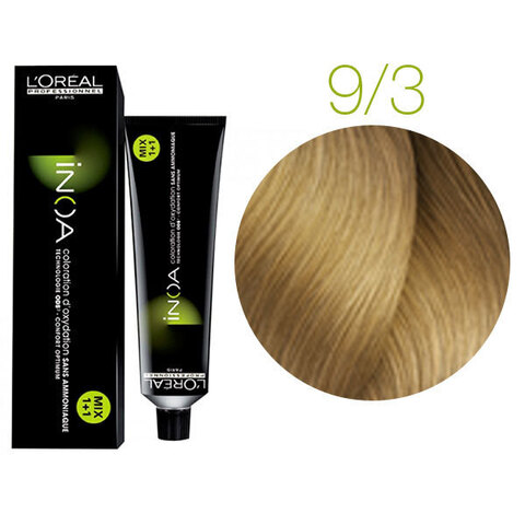L'Oreal Professionnel INOA 9.3 (Очень светлый блондин золотистый) - Краска для волос