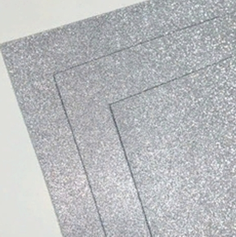 Фоамиран глиттерный 2,0мм Темное серебро размер 60x70см (3шт)