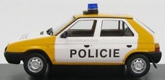 Skoda Favorit 136L Policie 1991 yellow/white Abrex 1:43