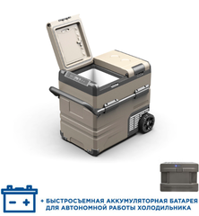 Компрессорный автохолодильник Alpicool ETAW55 (Двухкамерный, 12V/24V/220V, 55л)