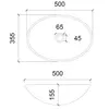 Раковина накладная стеклянная ABBER Glas AK2303B черная