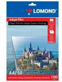 Пленка Lomond  для цвентных струйных принтеров, А4, 115 микрон, 50 л.