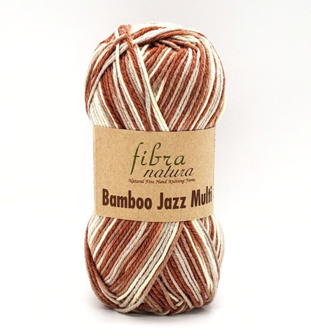 Пряжа Fibra Natura Bamboo Jazz Multi 302 сер.-бежевый (уп.10 мотков)