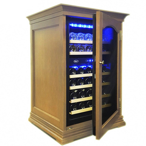 Cold Vine C34-KBF2 (W-oak) Винный шкаф компрессорный с деревянной отделкой на заказ