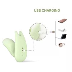 Зеленый вибратор Magic Motion Umi - 9,5 см. - 