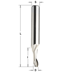 Фреза спиральная по алюминию HSS+Co Z1 S=8 D=3x12x60 RH CMT 188.030.51