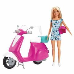 Скутер с куклой Barbie