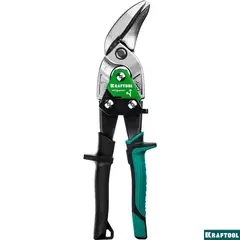 KRAFTOOL Alligator, 250 мм, левые усиленные ножницы по металлу с выносом (2328-OL)