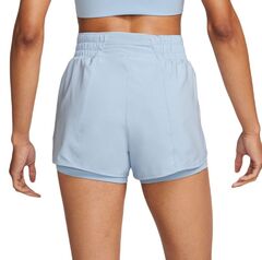 Женские теннисные шорты Nike Dri-Fit One 2-in-1 Shorts - light armory blue/reflective silver