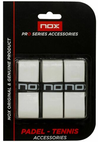 Намотки теннисные NOX Overgrip Pro 3P - white
