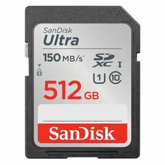 Карта памяти SanDisk 512GB Ultra SDXC 150MB/s, Class 10 UHS-I
