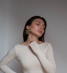 Серьги Leopard