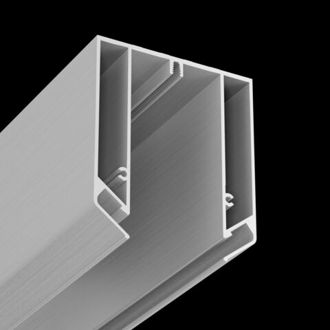 Профиль алюминиевый для монтажа магнитного шинопровода в натяжной потолок Maytoni Technical TRA004MP-21S, 3м