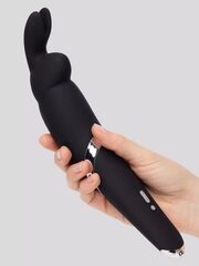 Черный вибратор Rabbit Rechargeable Wand Vibrator - 26,7 см. - 