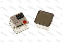 Кнопка (кнопочный модуль) MT42-IXRUS "Пустая", квадратная, красная подсветка, Брайль