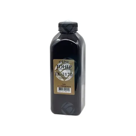 Тонер БУЛАТ s-Line TK-3170 для Kyocera ECOSYS P3050, FS-4100 (Чёрный, банка 340 г)