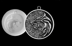 Силиконовый молд Медальон Ведьмак малый