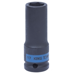 KING TONY (443517M) Головка торцевая ударная глубокая шестигранная 1/2", 17 мм