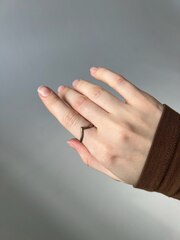 Кольцо фактурное V (бронза)