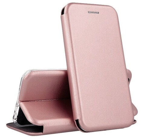 Чехол-книжка из эко-кожи Deppa Clamshell для Huawei P40 Pro (Розовое золото)