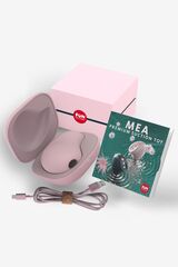 Розовый вакуум-волновой бесконтактный стимулятор клитора Mea - 