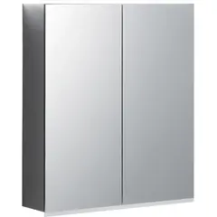 Зеркальный шкаф Geberit Option Plus с подсветкой, две двери: B=60см, H=70см, T=17.2см, Тип штекера=CEE 7/16, с зеркальным покрытием снаружи, с зеркальным покрытием внутри и снаружи фото