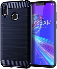 Чехол для Asus ZenFone Max M2 цвет Blue (синий), серия Carbon от Caseport