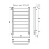 Полотенцесушитель электрический Terminus Евромикс Квадро П8 500х850