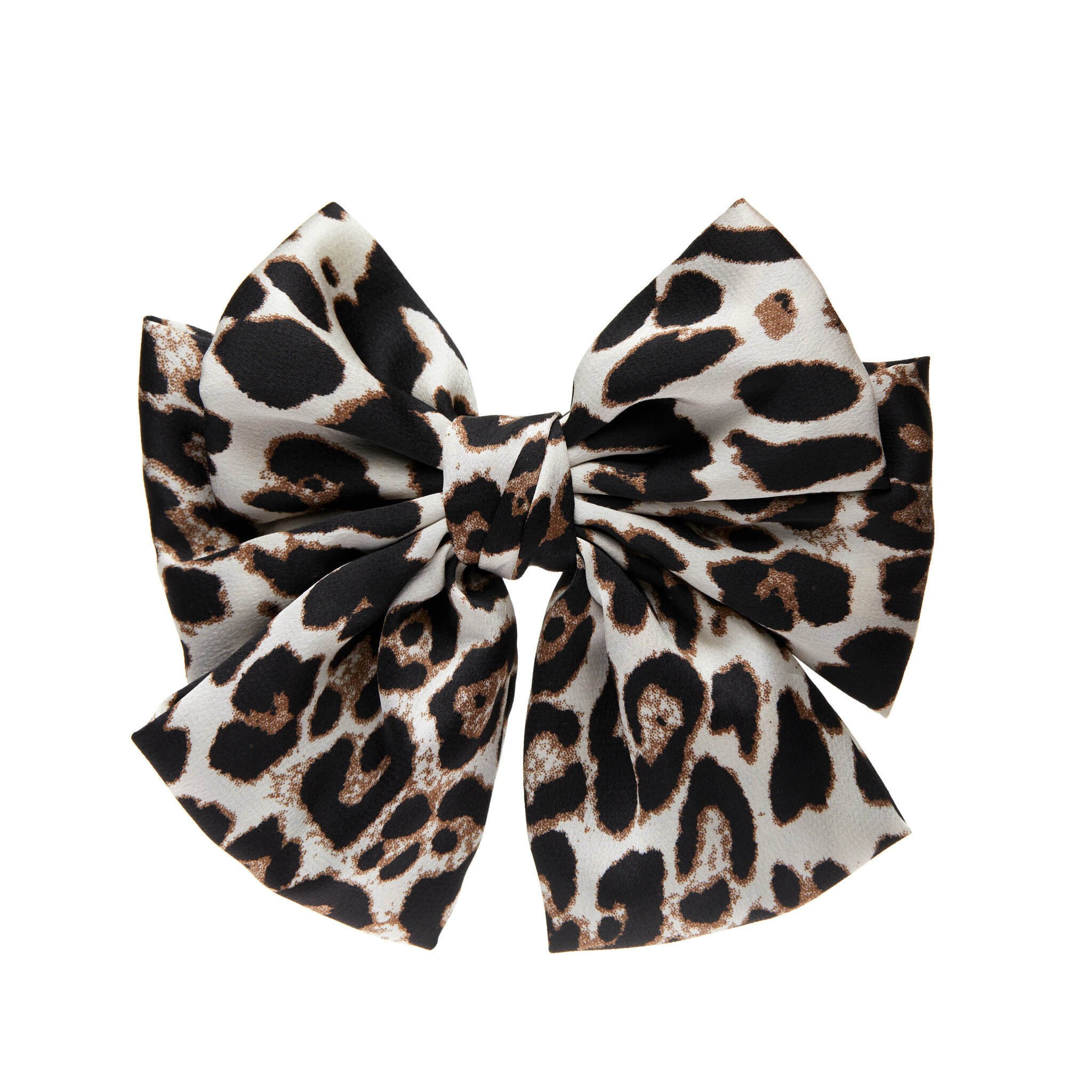 HOLLY JUNE Заколка Big Bow Hair Clip – Light Brindle holly june набор резинок big silk hair scrunchies – blue gray