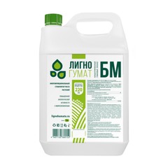 Жидкое органоминеральное удобрение Лигногумат калия марка БМ, 10 л