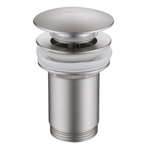 Abber AF0010SP Донный клапан Abber AF0010SP с переливом, клик-клак, сатин
