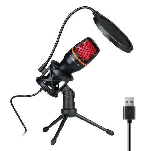 Микрофон Орбита OT-PCS07 RGB проводной