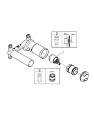 Встраиваемая часть смесителя GROHE однорычажный (23571000)