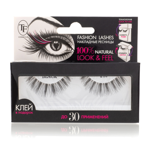 TF Накладные ресницы Fashion Lashes 140 черный