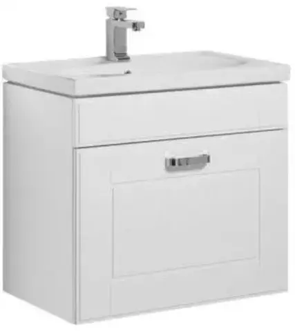 Aquanet 189155 Компл.1 - Тумба Рондо-70 1 ящик цв.белый (189155)