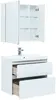 Aquanet 242524 Тумба с раковиной Гласс 80 цв.белый (242524)