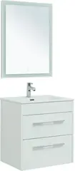 Aquanet 281158 Набор мебели Августа 60 (Flat) цв.белый глянец (281158) фото