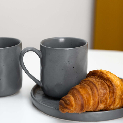 Кружка Mugg, объем: 350 мл., цвет: серый, материал: керамика