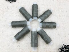 Нитки армированные 45ЛЛ 170 м, ПНК Красная нить, серо-бежевый